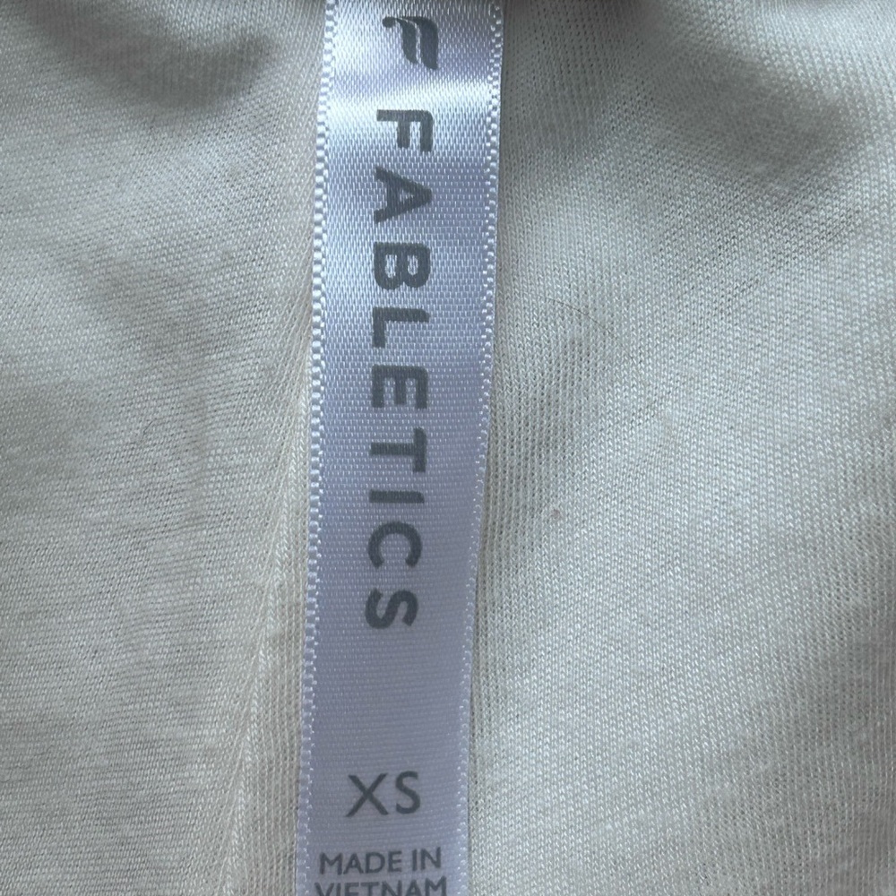 Fabletics Plush Interlock Wide Leg Women's Cream Pants. XS - Picture 6 of 7